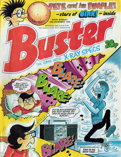Buster and Oink! from November 1988