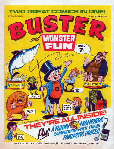 First Combined Issue of Buster and Monster Fun, June 1977